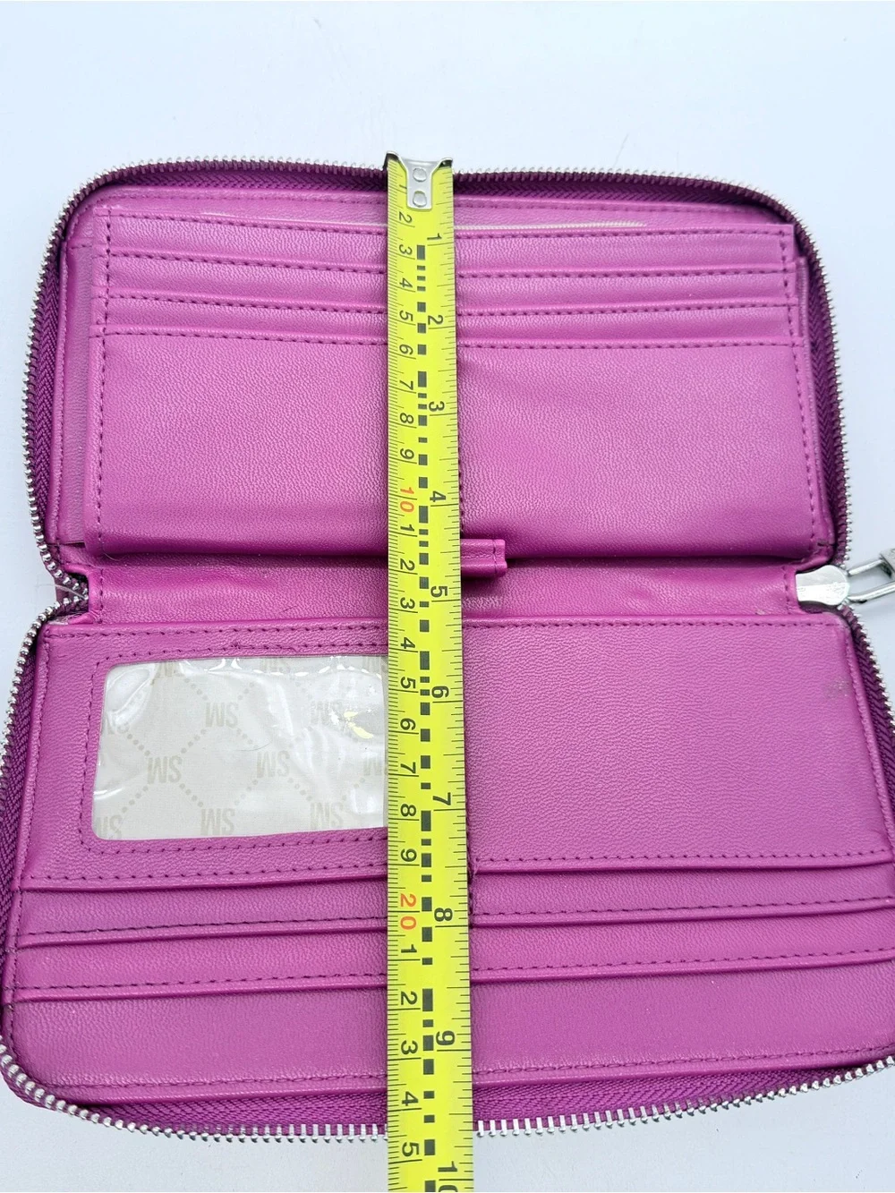 Steve Madden Pink and Coral Zip-Around Wristlet Wallet
